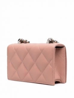 Alexander McQueen mini Jewelled Graffiti-logo print satchel