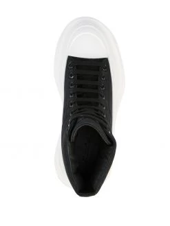 Alexander McQueen padded-ankle lace-up boots