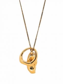 Alexander McQueen molten-charm long necklace