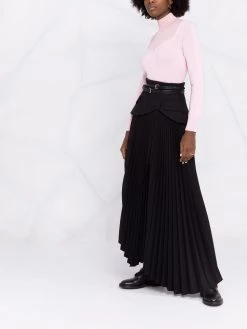 Alexander McQueen sweetheart neckline cashmere jumper