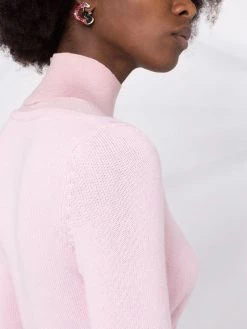 Alexander McQueen sweetheart neckline cashmere jumper