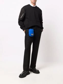 Alexander McQueen logo-patch mini pouch