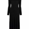 Alexander McQueen ribbed mid-length wool dress