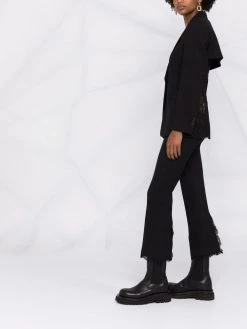 Cheap π₯° Alexander McQueen Lace trim tailored cropped trousers π 13 Alexander McQueen lace-trim tailored cropped trousers