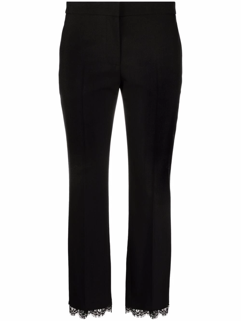 Cheap π₯° Alexander McQueen Lace trim tailored cropped trousers π 1 Alexander McQueen lace-trim tailored cropped trousers