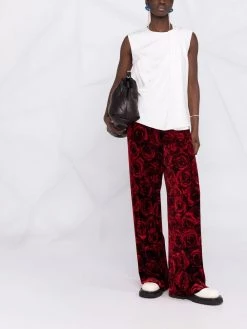 Alexander McQueen draped silk tank top