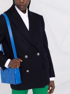 Alexander McQueen double-breasted wool-blend blazer