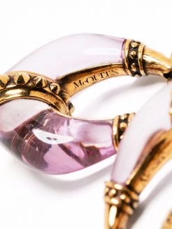 Alexander McQueen sculpted hoop earrings