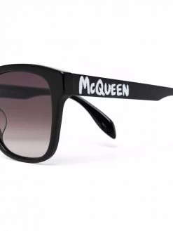 Alexander McQueen square grafitti sunglasses