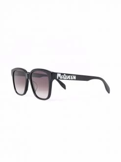 Alexander McQueen square grafitti sunglasses