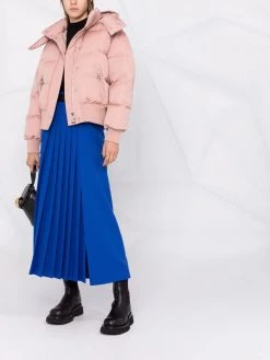 Alexander McQueen zip-pockets hooded puffer jacket