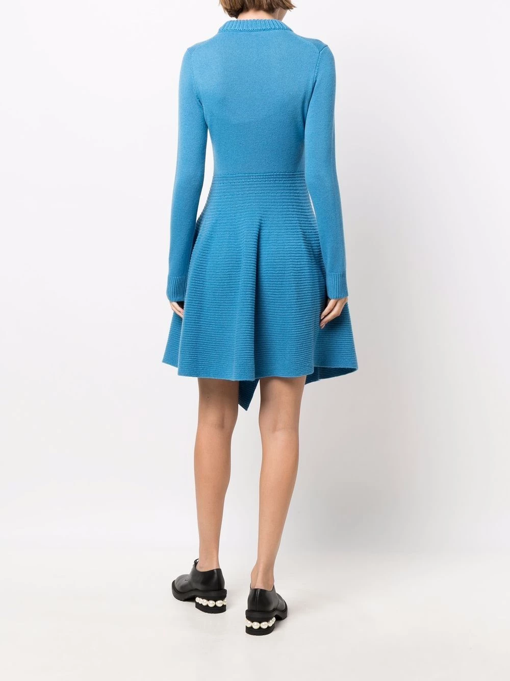 Budget ✨ Alexander McQueen Curved hem cashmere knitted 👗 dress 🤩 4 Alexander McQueen curved-hem cashmere knitted dress