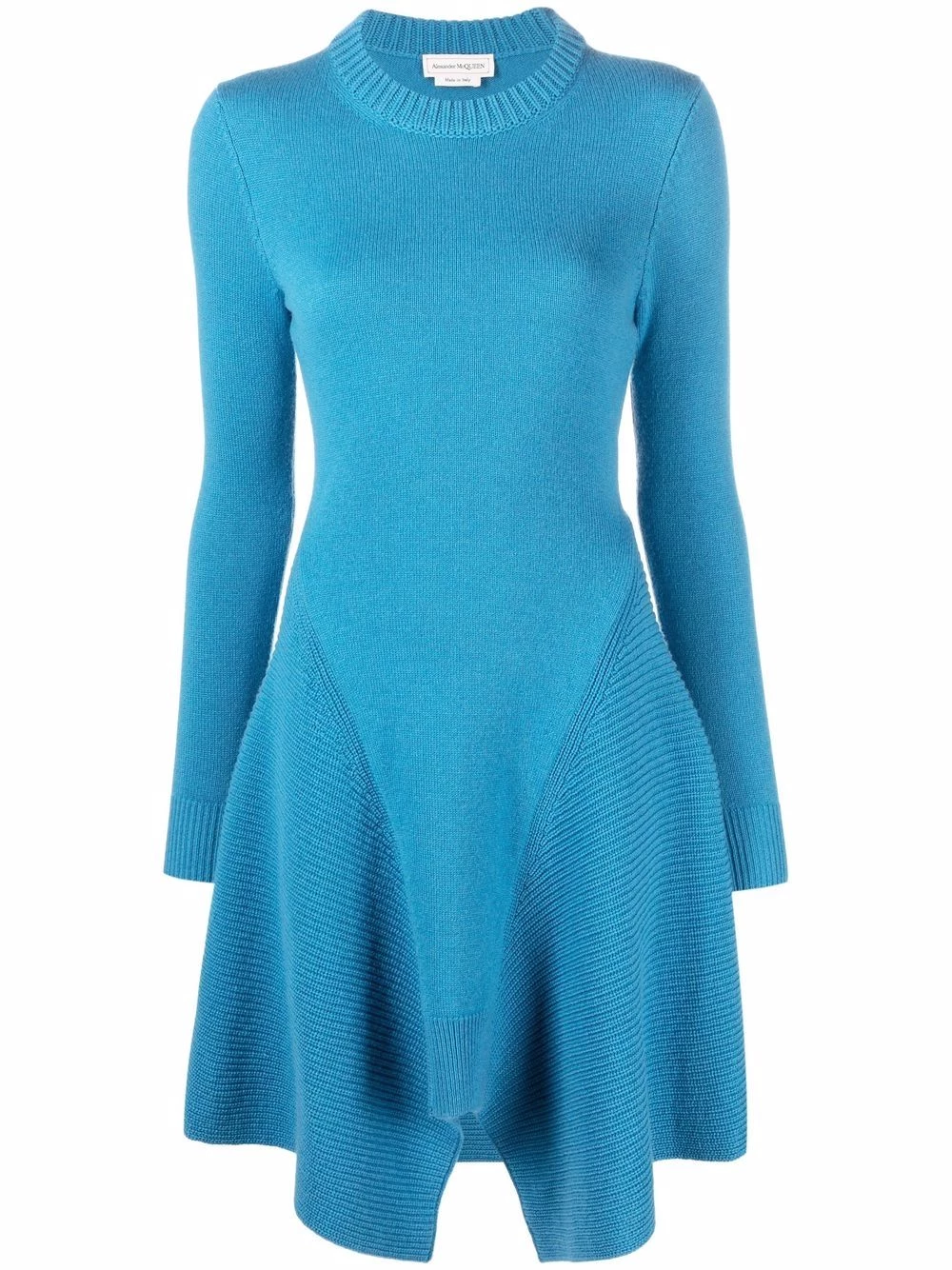 Budget ✨ Alexander McQueen Curved hem cashmere knitted 👗 dress 🤩 1 Alexander McQueen curved-hem cashmere knitted dress