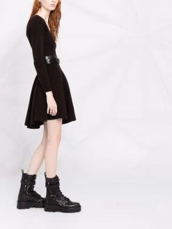 Alexander McQueen knitted flared dress