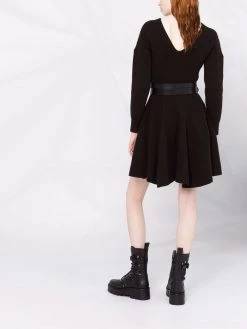 Alexander McQueen knitted flared dress