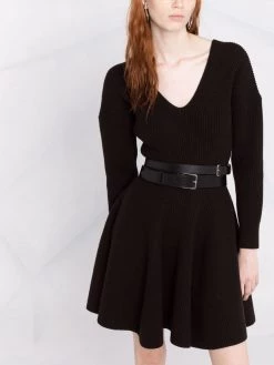 Alexander McQueen knitted flared dress