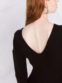 Alexander McQueen knitted flared dress