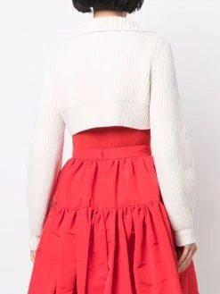 Alexander McQueen ribbed cashmere bolero