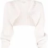 Alexander McQueen ribbed cashmere bolero