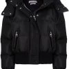 Alexander McQueen logo-print hooded puffer jacket