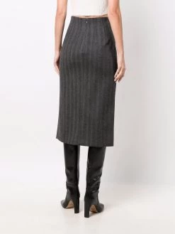 Alexander McQueen pintucked pencil skirt