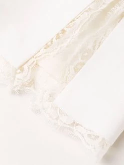 Alexander McQueen lace-panel cropped trousers