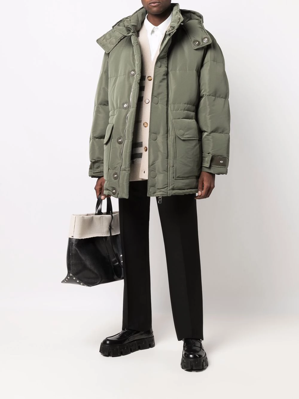 Best Sale ๐ Alexander McQueen Graffiti oversized padded ๐งฅ coat ๐ 2 Alexander McQueen graffiti oversized padded coat