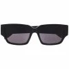 Alexander McQueen logo-arm rectangle-frame sunglasses