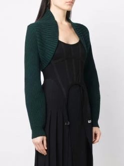 Alexander McQueen ribbed-knit cropped cardigan