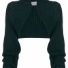 Alexander McQueen ribbed-knit cropped cardigan