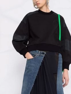 Alexander McQueen panelled crew-neck sweatshirt