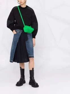 Alexander McQueen panelled crew-neck sweatshirt