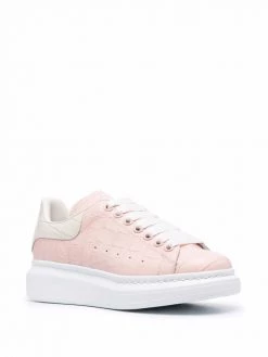 Alexander McQueen crocodile-embossed leather sneakers