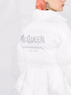 Alexander McQueen drawstring-waist padded jacket