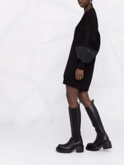 Alexander McQueen V-neck sweater dress