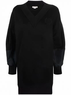 Alexander McQueen V-neck sweater dress