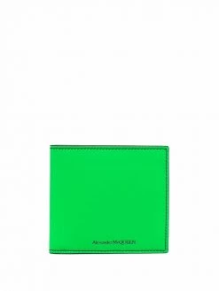Alexander McQueen logo-print bi-fold wallet