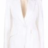Alexander McQueen lace-panel single-breasted blazer