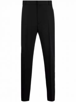 Alexander McQueen high-waisted slim-fit trousers