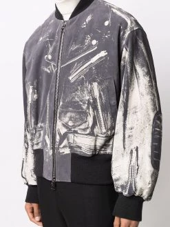 Alexander McQueen zipped bomber jacket