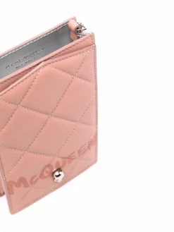 Alexander McQueen logo-print quilted tote bag