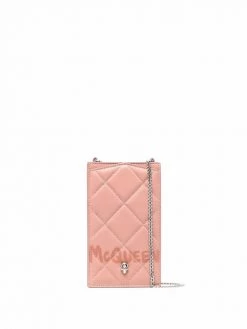 Alexander McQueen logo-print quilted tote bag