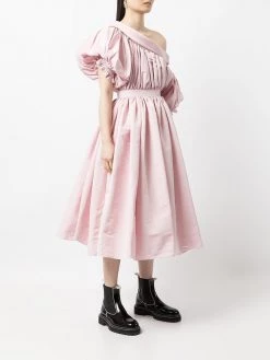 Alexander McQueen off-shoulder puff sleeve dress