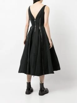 Alexander McQueen zipped A-line dress