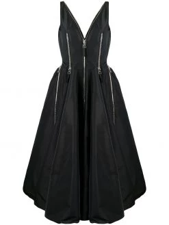 Alexander McQueen zipped A-line dress