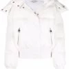 Alexander McQueen graffiti logo-print hooded puffer jacket