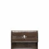 Alexander McQueen embossed crocodile-effect wallet
