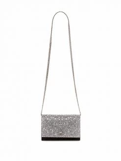 Best deal ⭐ Alexander McQueen Skull stud crystal embellished shoulder bag 🔔 9 Alexander McQueen skull stud crystal-embellished shoulder bag