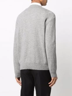 Alexander McQueen logo-embroidered cashmere jumper