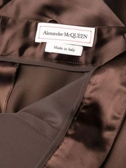 Alexander McQueen satin-effect trousers